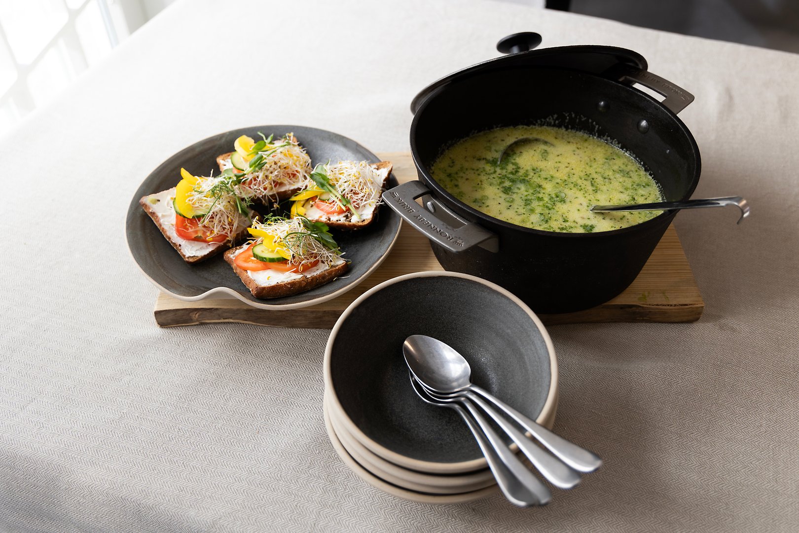 Potatis och purjolökssoppa